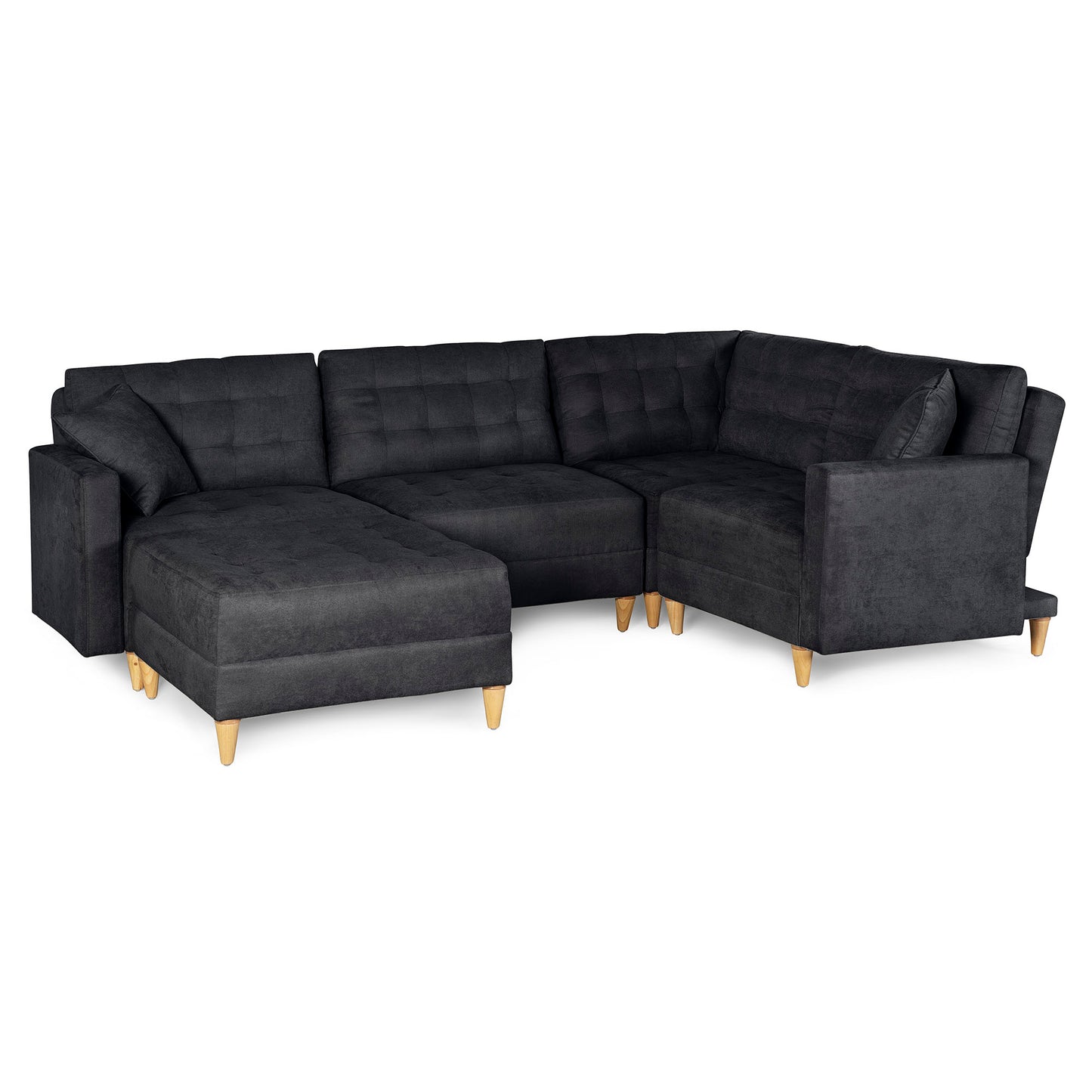 Sala Modular Godric de 5 modulos Color Negro