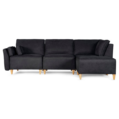 Sala modular Morelli de 4 modulos Color Negro