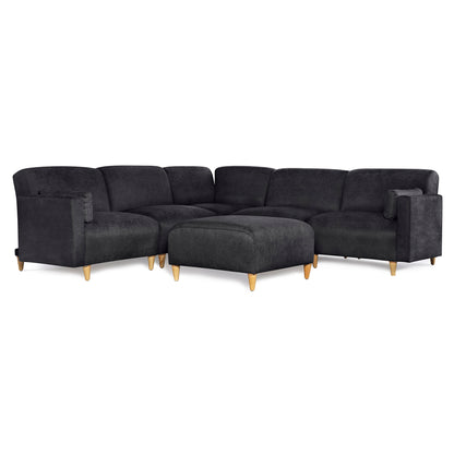 Sala Modular de 6 modulos Zavian Color Negro