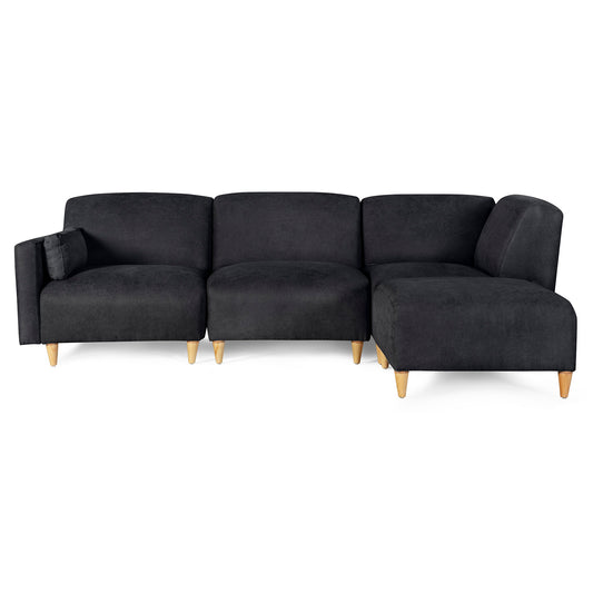 Sala Modular de 4 modulos Zavian Color Negro
