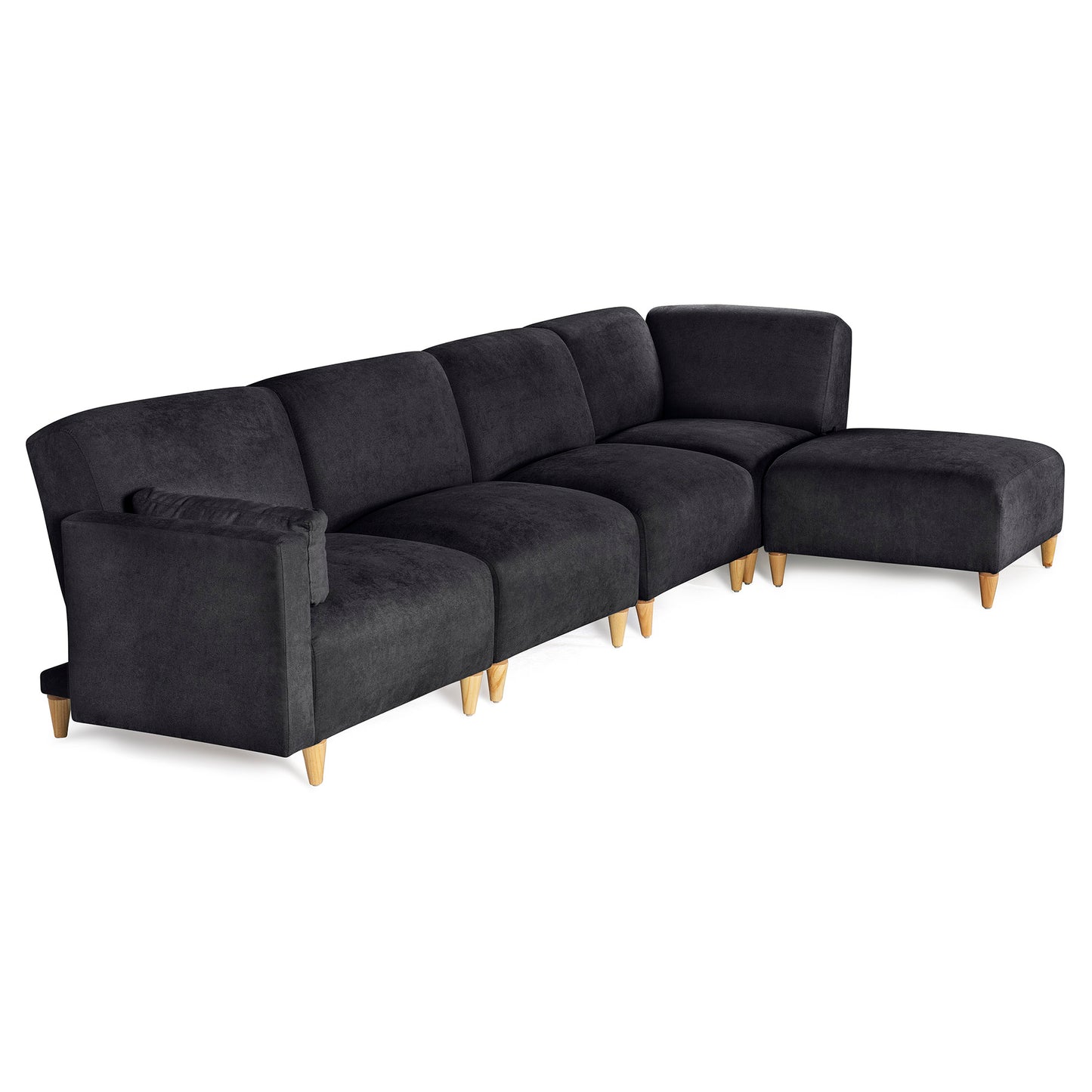 Sala Modular de 5 modulos Zavian Color Negro