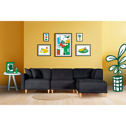 Sala modular Avalon de 4 modulos Color Negro