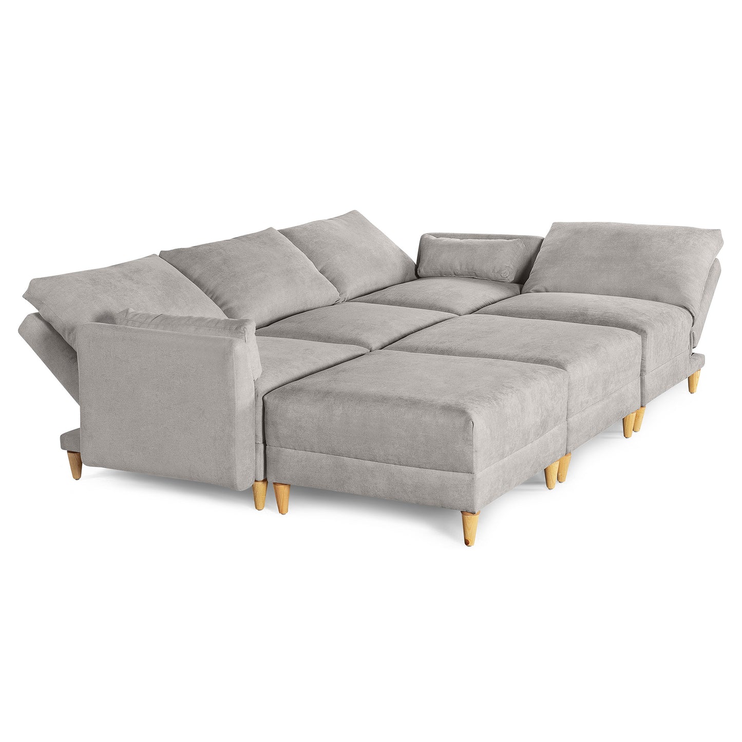 Sala modular Everyn de 6 modulos Color Grey