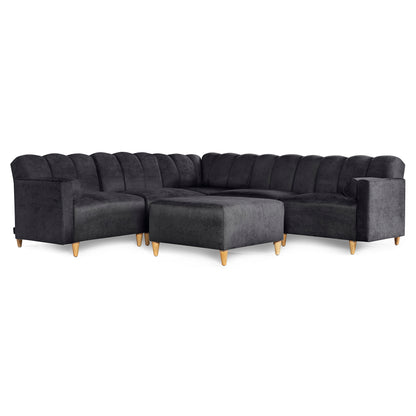 Sala Modular Kieran de 6 modulos Color Negro