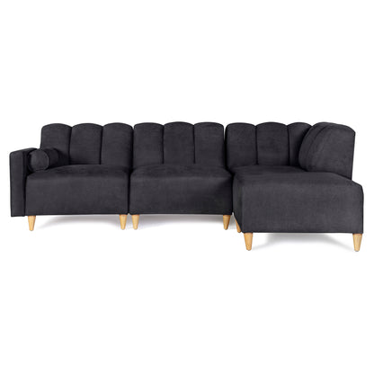 Sala Modular Kieran de 4 modulos Color Negro