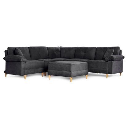 Sala Modular Maristella De 6 modulos Color Negro