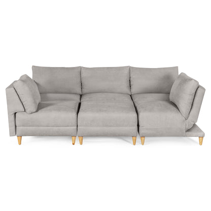 Sala modular Everyn de 6 modulos Color Grey