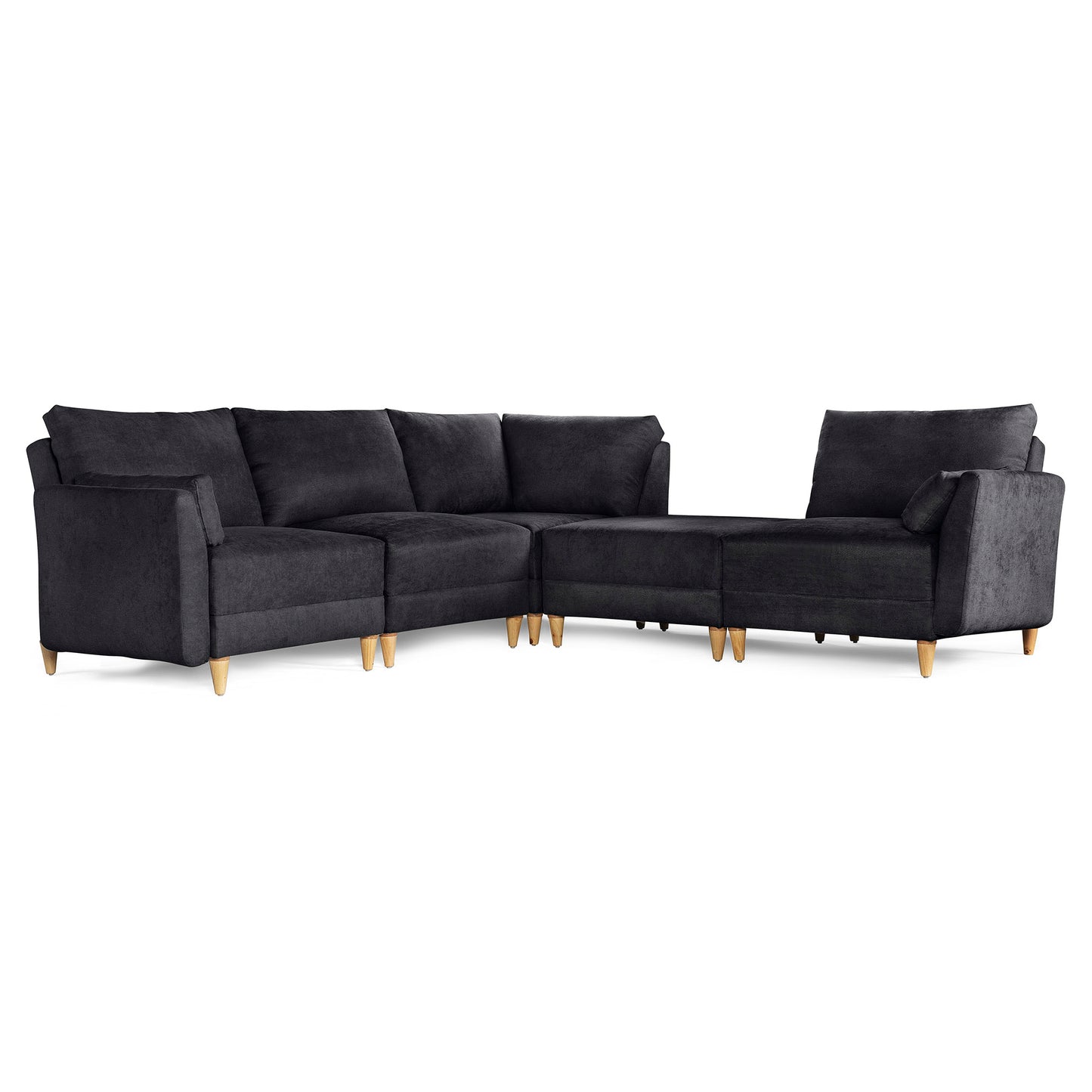Sala modular Everyn de 5 modulos Color Negro