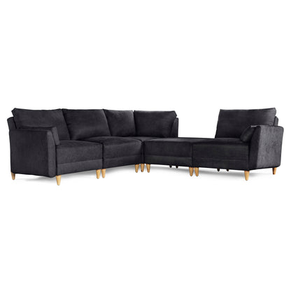 Sala modular Everyn de 5 modulos Color Negro