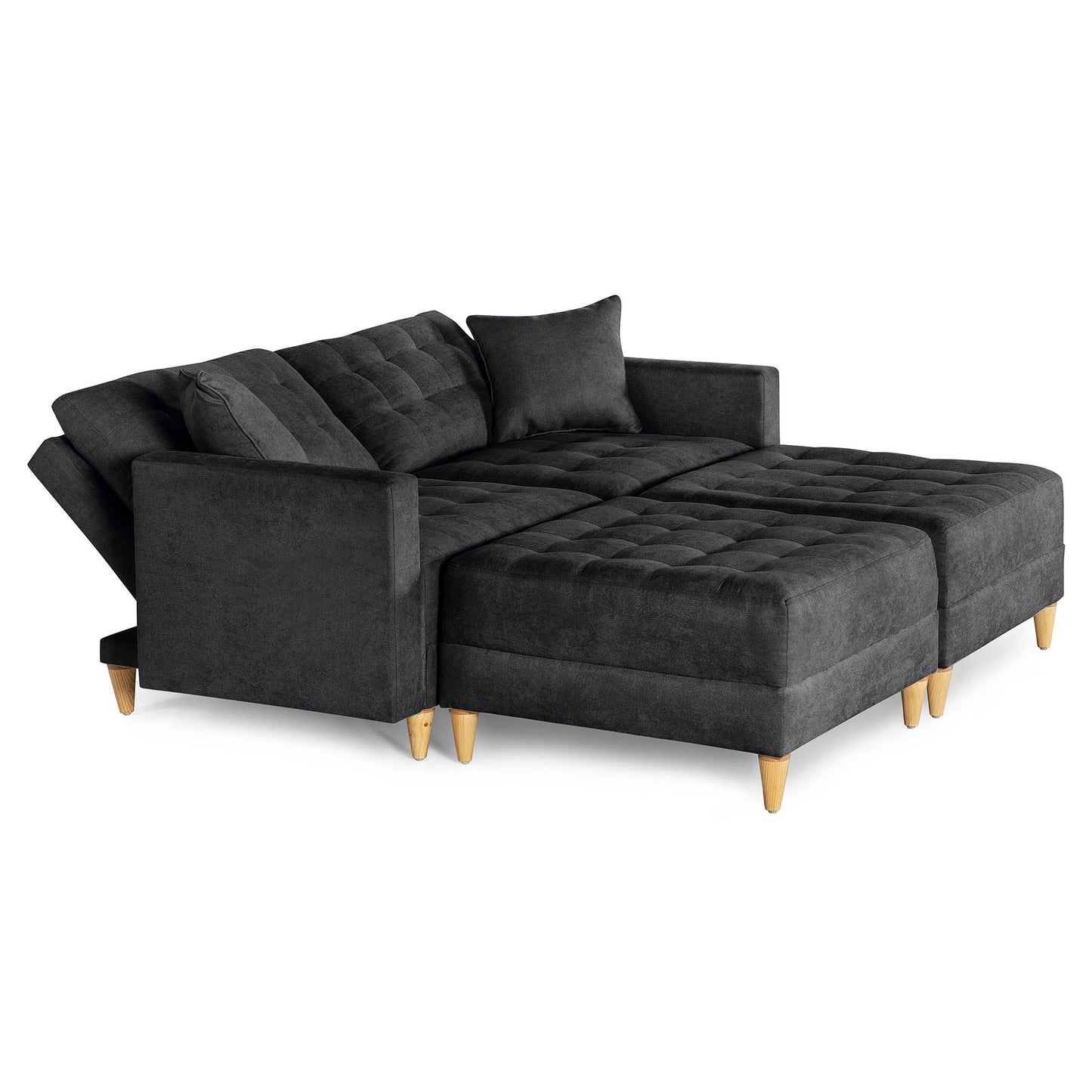 Sala Modular Godric de 4 modulos Color Negro