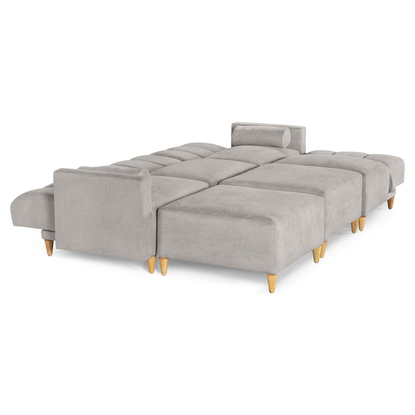 Sala Modular Kieran de 6 modulos Color Gris Claro