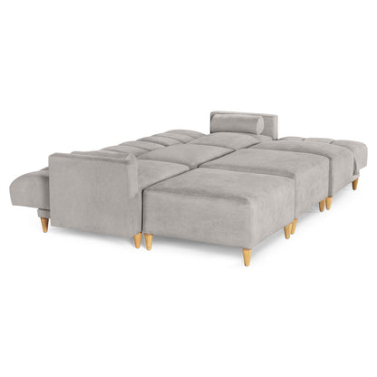 Sala Modular Kieran de 6 modulos Color Gris Claro