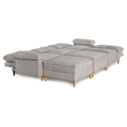 Sala Modular Maristella De 6 modulos Color Gris claro