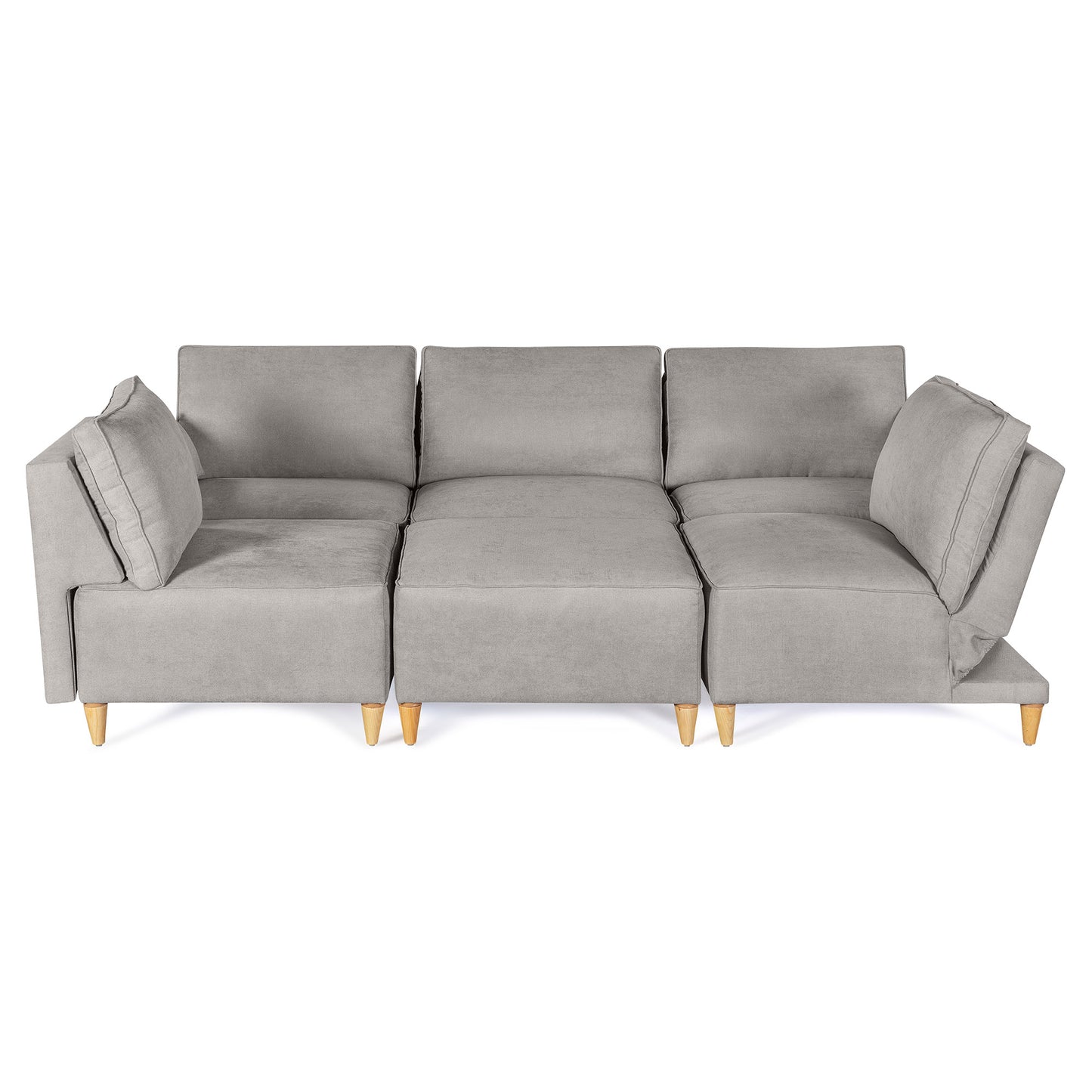 Sala modular Morelli de 6 modulos Color Grey