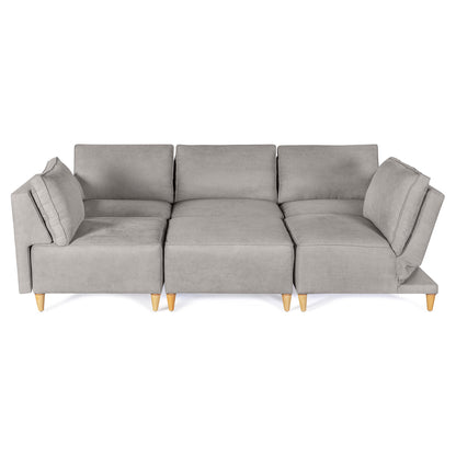 Sala modular Morelli de 6 modulos Color Grey