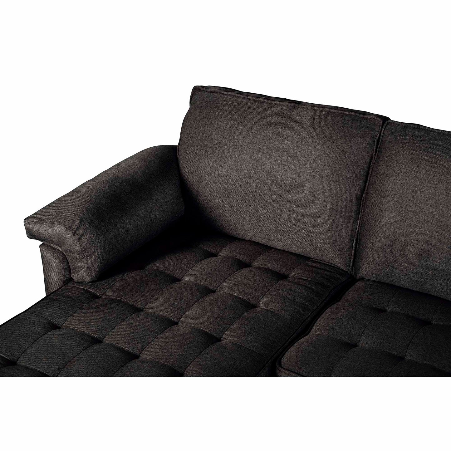 Sala Modular Doble Chaise Salazar Color Negro