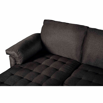 Sala Modular Doble Chaise Salazar Color Negro