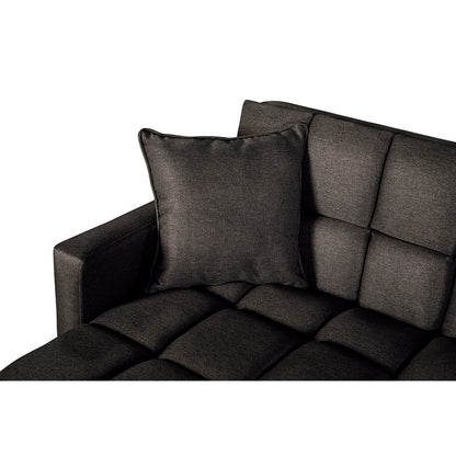 Sala Modular Doble Chaise Travis Color Negro