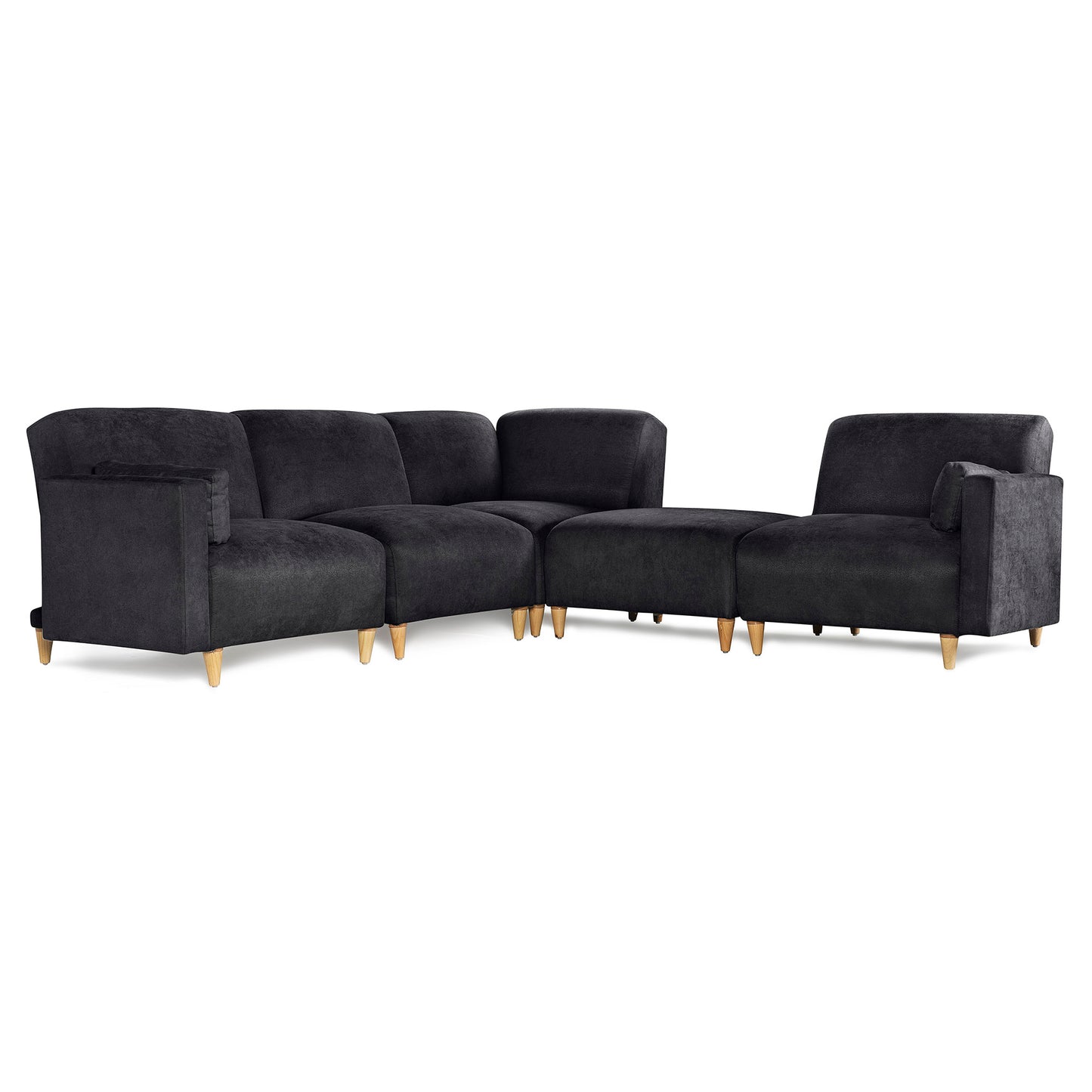 Sala Modular de 5 modulos Zavian Color Negro