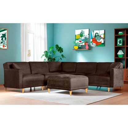 Sala modular Avalon de 6 modulos Color Chocolate