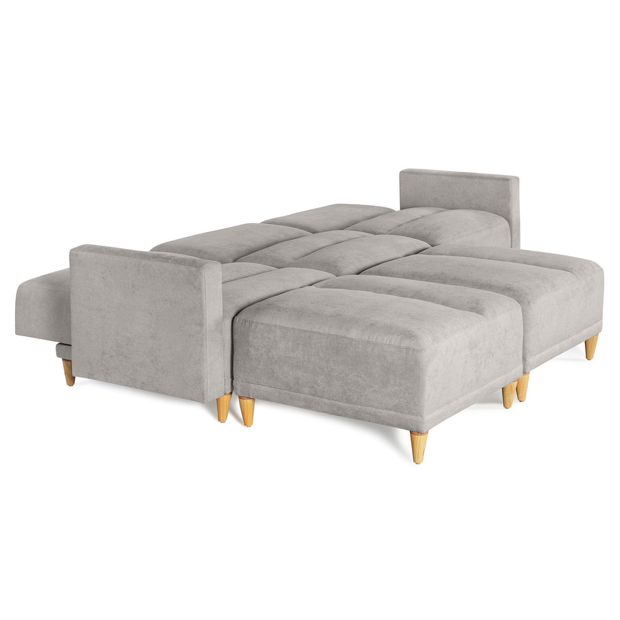 Sala modular Avalon de 5 modulos Color Gris Claro