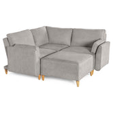 Sala De 4 Modulos Makora Morelli Memory Foam Grey Chenil Respaldo Reclinable De 3 Posiciones