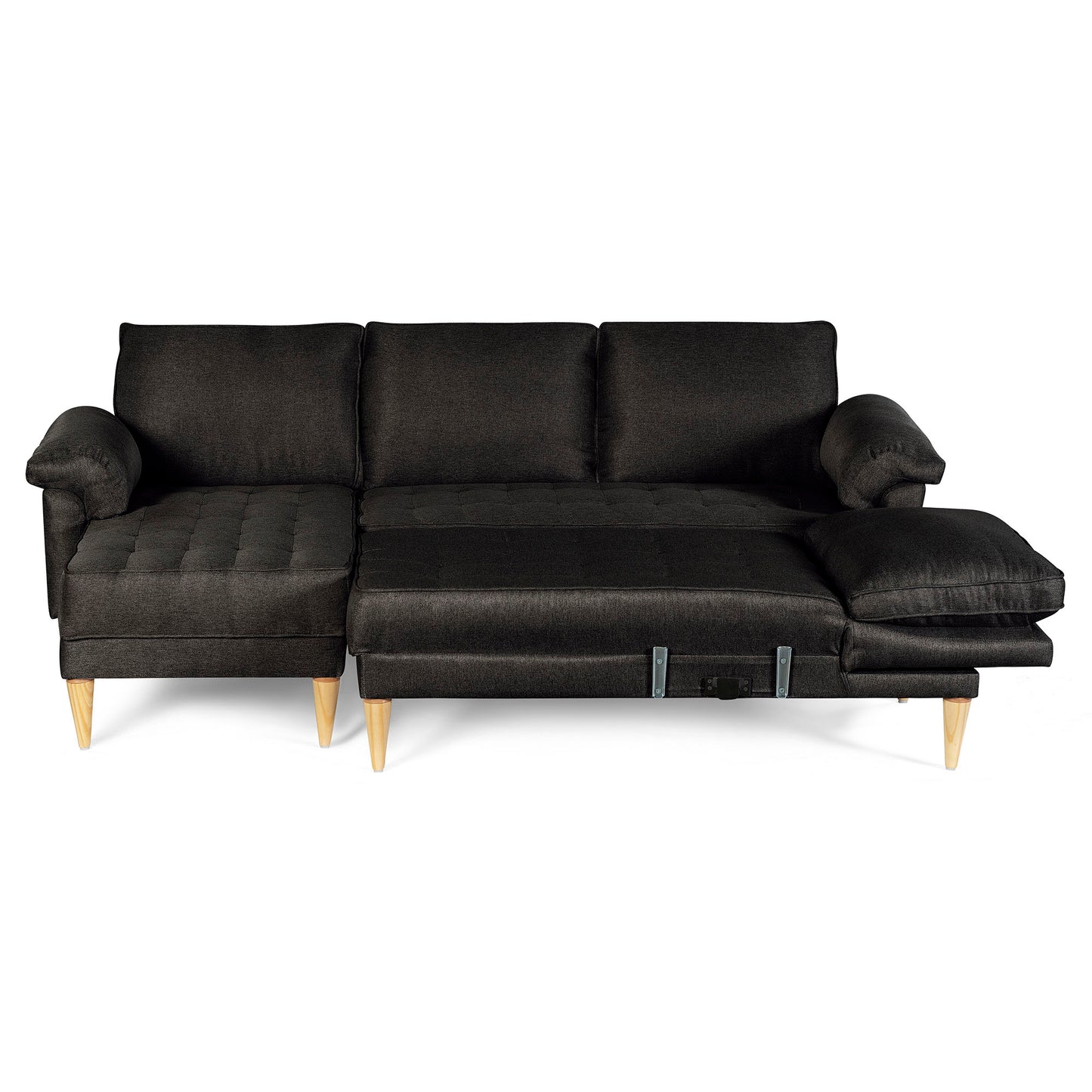 Sala Modular Doble Chaise Salazar Color Negro