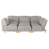 Sala Modular de 6 modulos Zavian Color Gris Claro