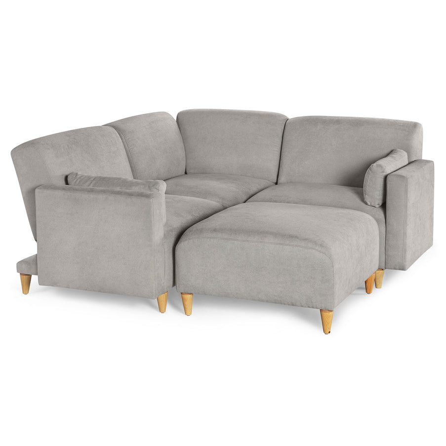 Sala Modular de 4 modulos Zavian Color Gris Claro