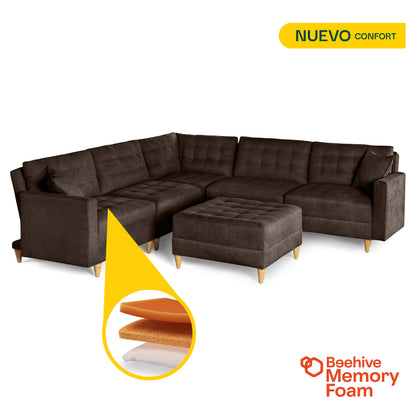 Sala Modular Godric de 6 modulos Color Chocolate
