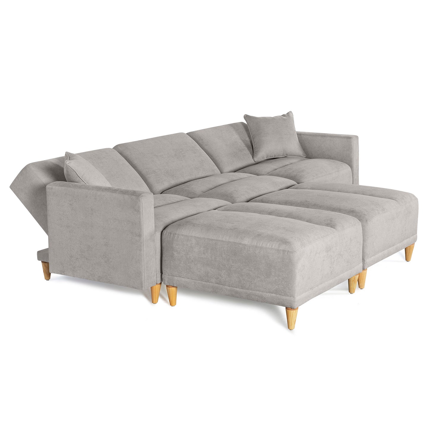 Sala modular Avalon de 5 modulos Color Gris Claro