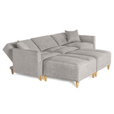 Sala modular Avalon de 5 modulos Color Gris Claro