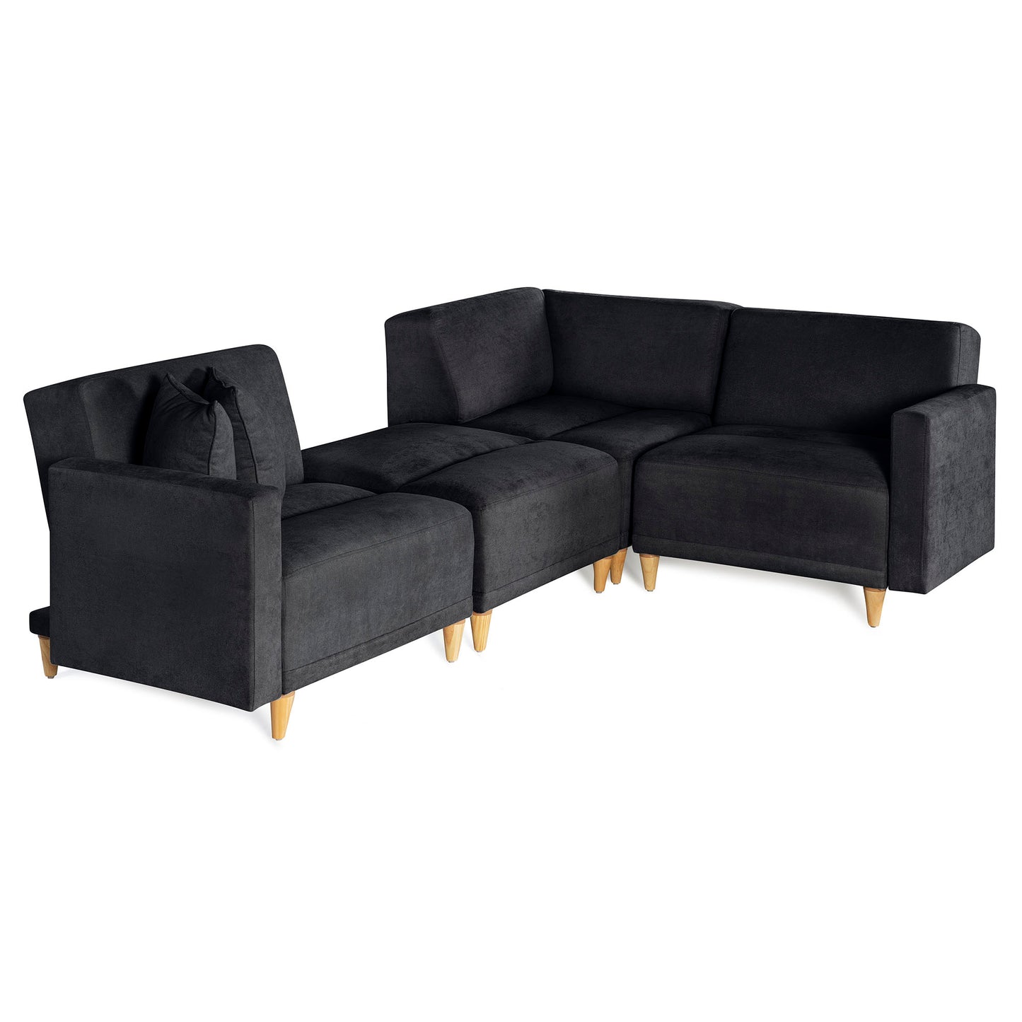 Sala modular Avalon de 4 modulos Color Negro