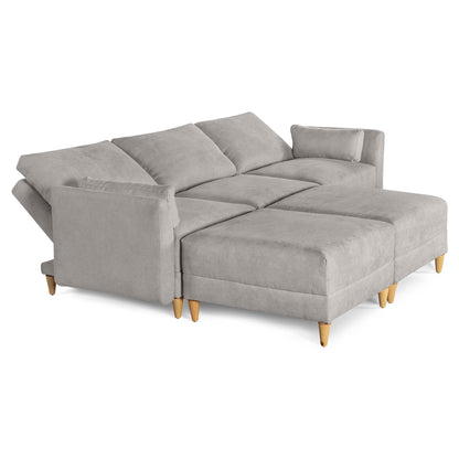 Sala modular Everyn de 5 modulos Color Grey