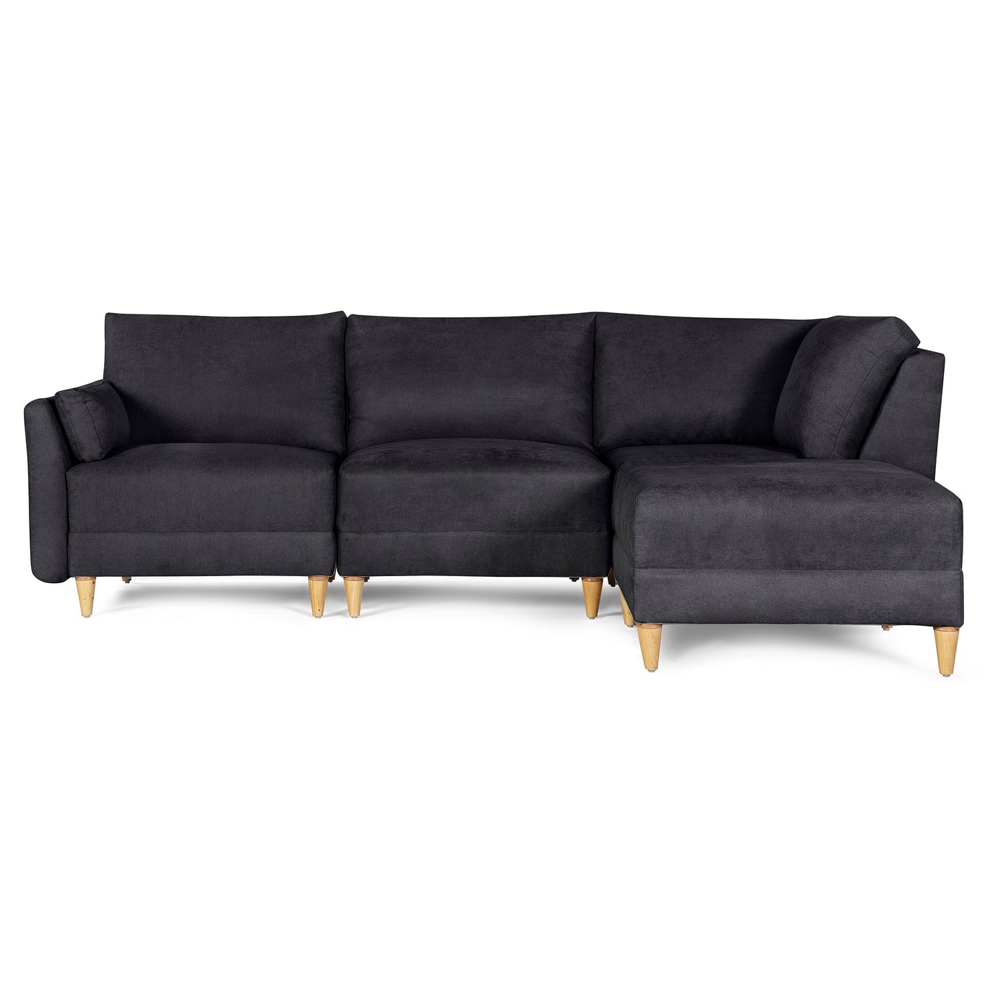 Sala modular Everyn 4 modulos Color Negro