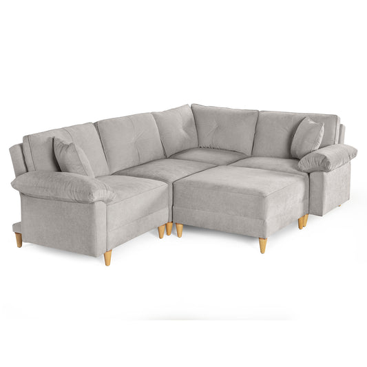 Sala Modular Maristella de 5 modulos Color Gris Claro