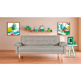 Sofá Cama Salam Color Gris Claro