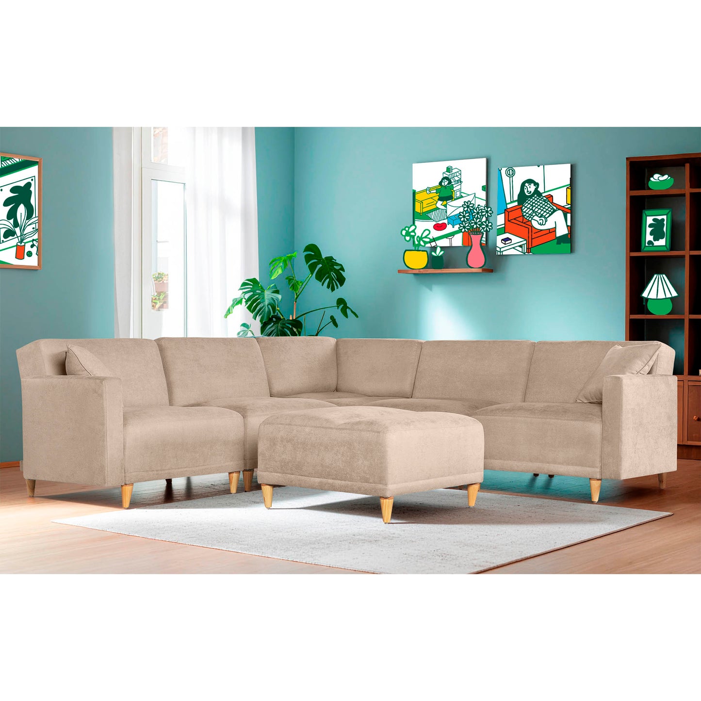 Sala modular Avalon de 6 modulos Color Arena