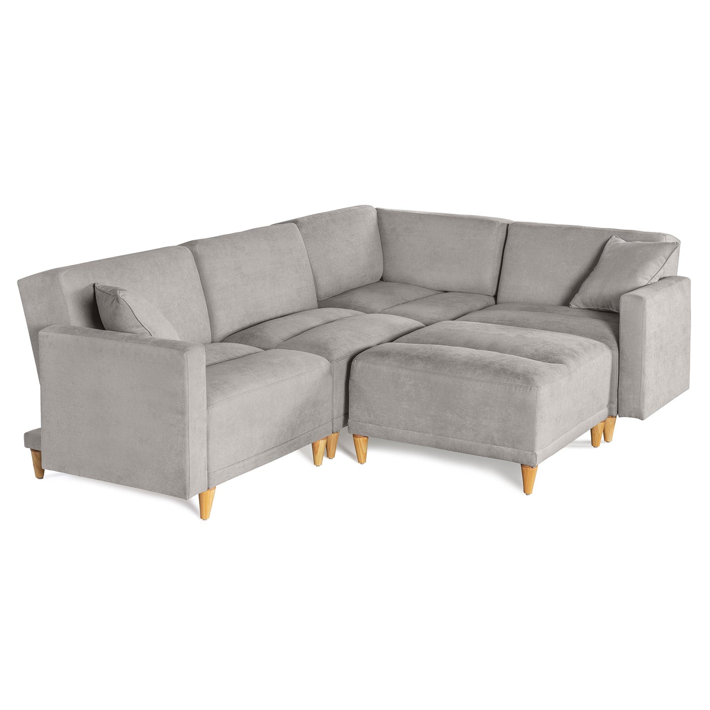 Sala modular Avalon de 5 modulos Color Gris Claro