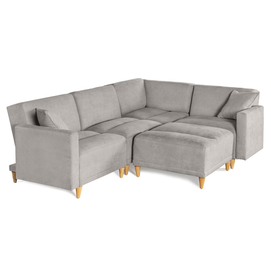 Sala modular Avalon de 5 modulos Color Gris Claro