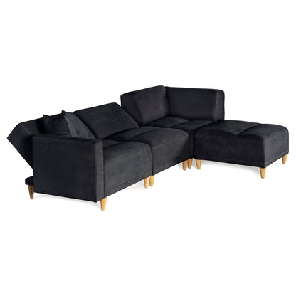 Sala modular Avalon de 4 modulos Color Negro
