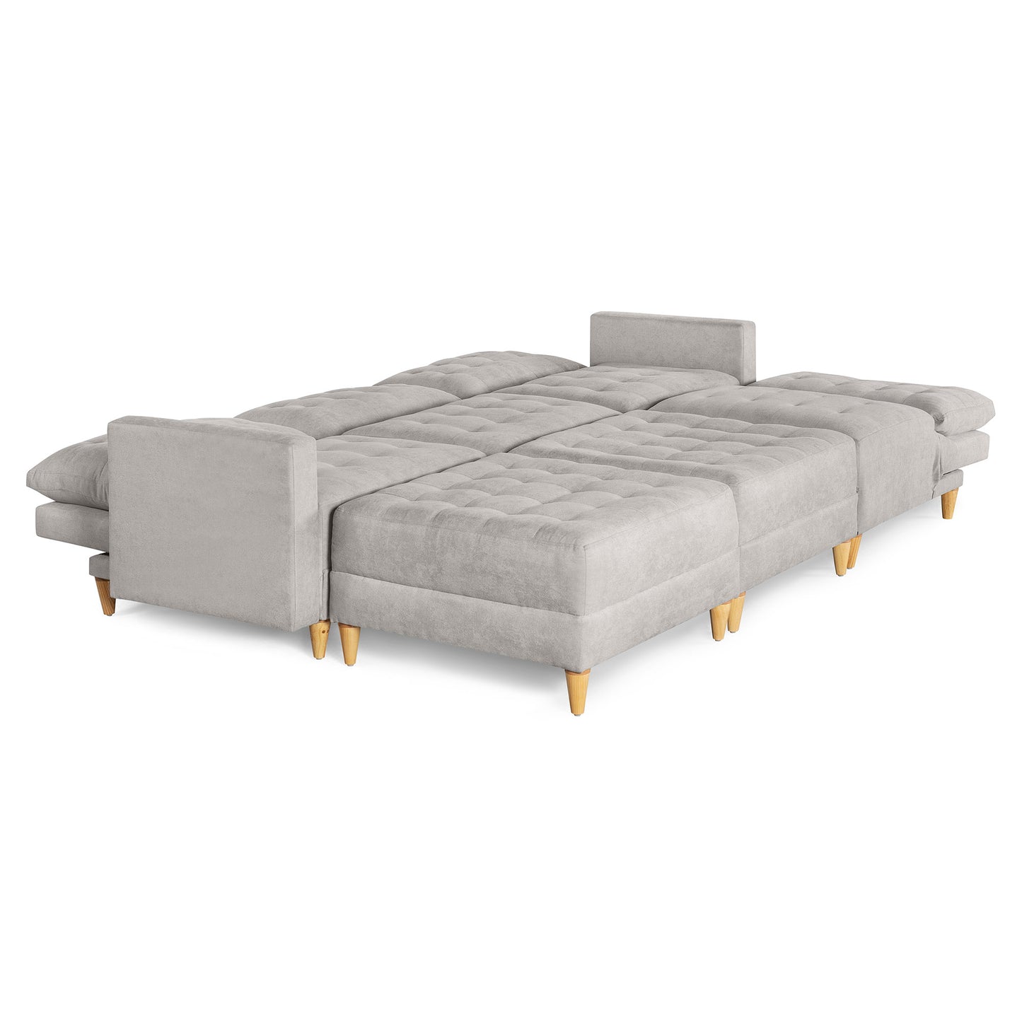 Sala Modular Godric de 6 modulos Color Gris Claro
