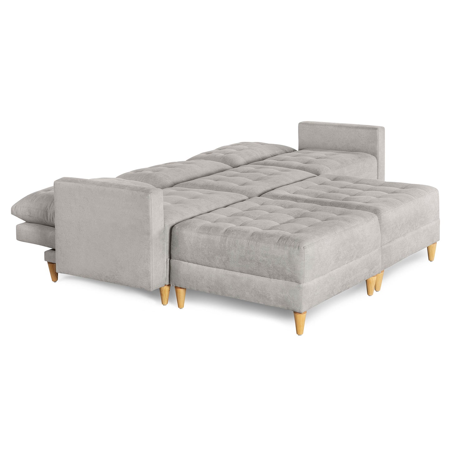 Sala Modular Godric de 5 modulos Color Gris Claro