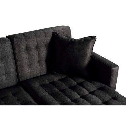 Sala Modular Doble Chaise Marietta Color Negro