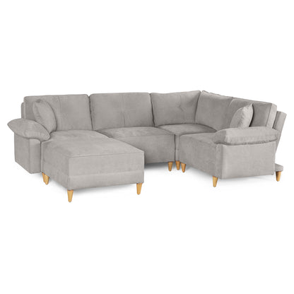 Sala Modular Maristella de 5 modulos Color Gris Claro