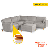 Sala modular Morelli de 6 modulos Color Grey