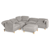 Sala Modular de 6 modulos Zavian Color Gris Claro