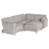 Sala Modular de 5 modulos Zavian Color Gris Claro