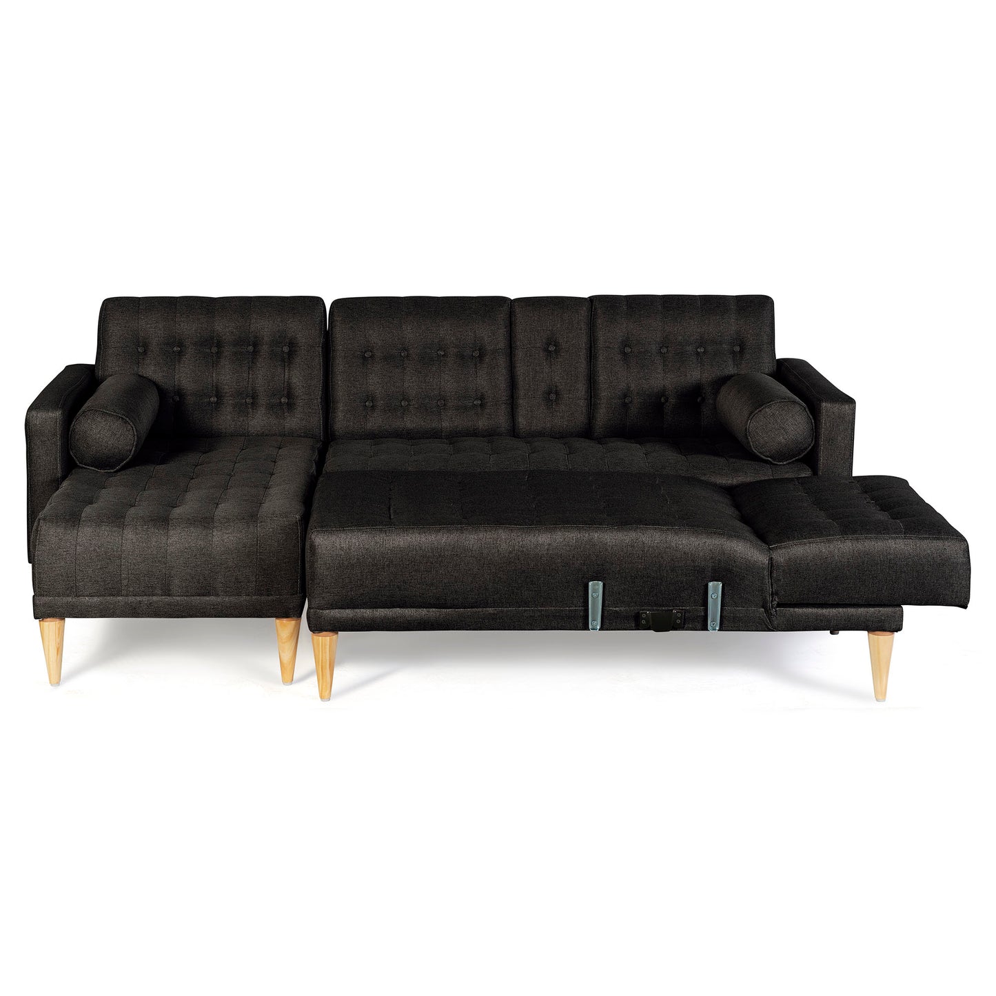 Sala Modular Doble Chaise Brandon Negro