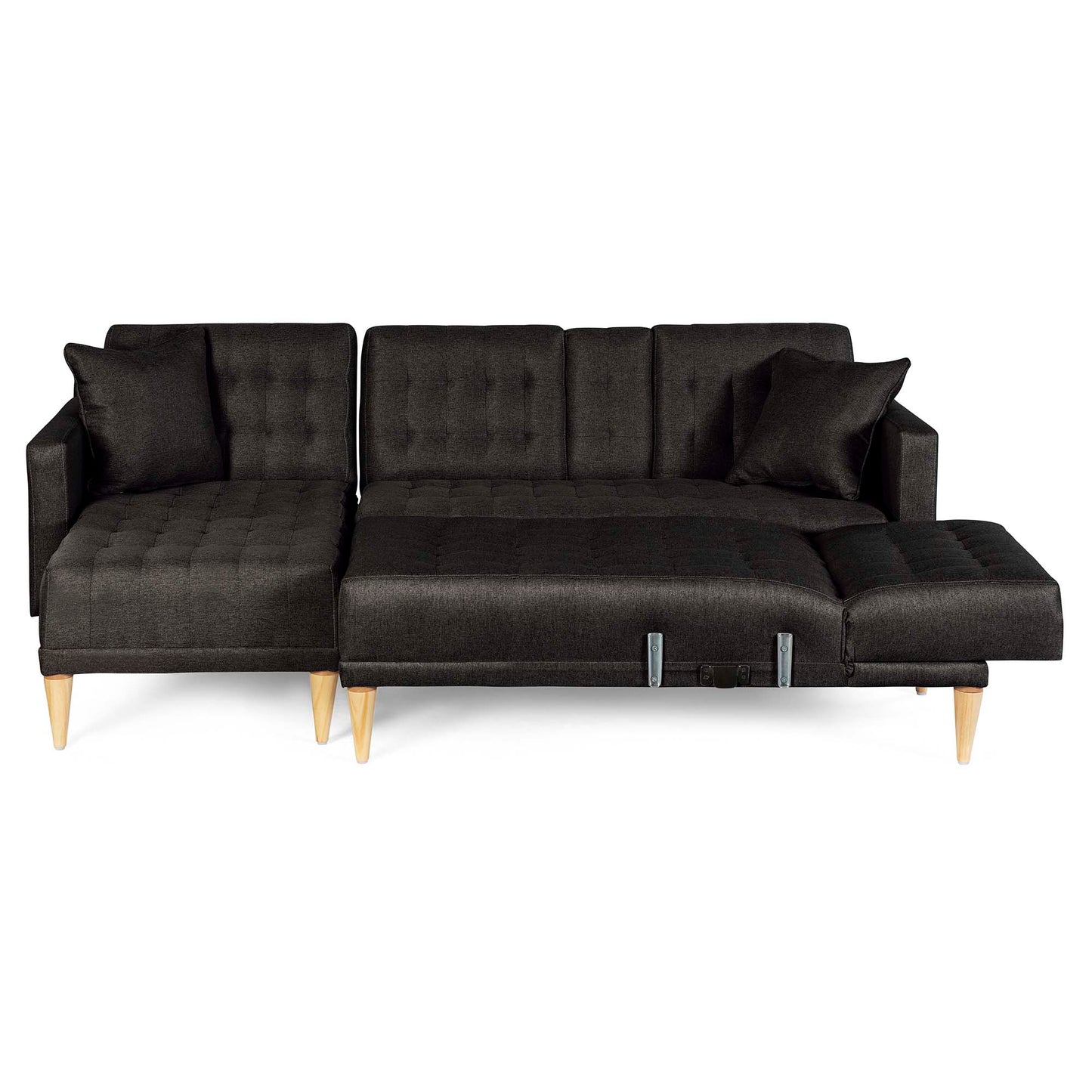 Sala Modular Doble Chaise Marietta Color Negro